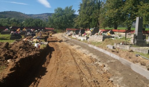 Rekonštrukcia chodníka na cintoríne 2019