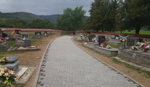 Rekonštrukcia chodníka na cintoríne 2019 