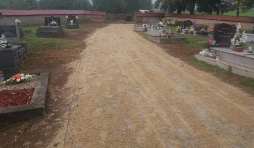 Rekonštrukcia chodníka na cintoríne 2019