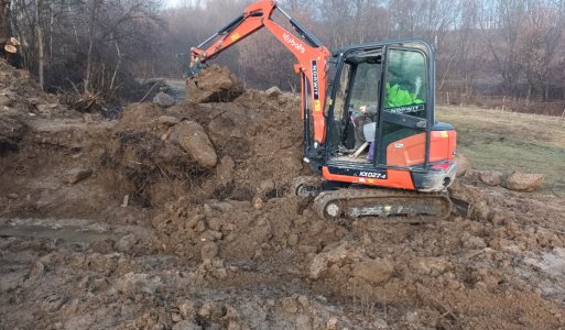 Výmena odpadovej rúry z obecného vodojemu 2023