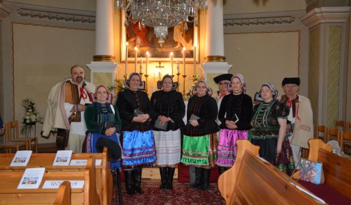 Inštalácia zborovej farárky v obci Betliar - vystúpenie FSk Hôra