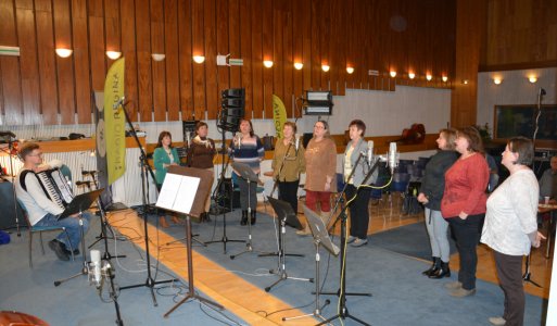 Nahrávanie FSk Hôra v Rádiu Regína Košice