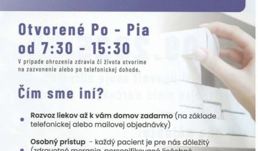 Aktuality / Lekáreň ANASTASIA vo Vyšnej Slanej